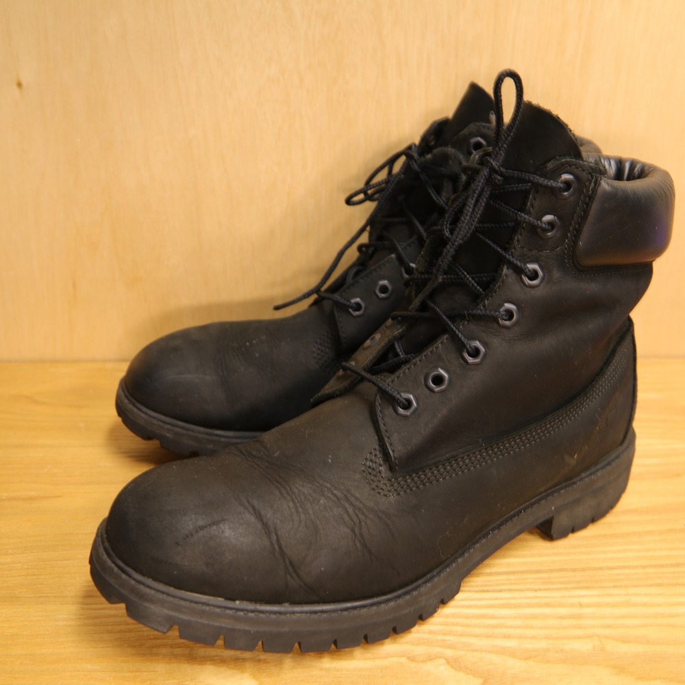 Timberland 6 Inch Premium Waterproof Boots Black Nubuck 10073 Mens 11.5 M - Picture 3 of 7